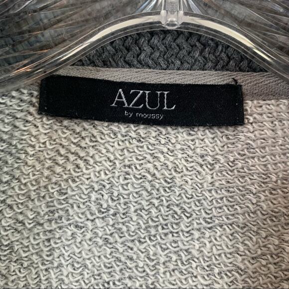 AZUL By Moussy Gray Shawl Button-Down Cardigan - Picture 2 of 6